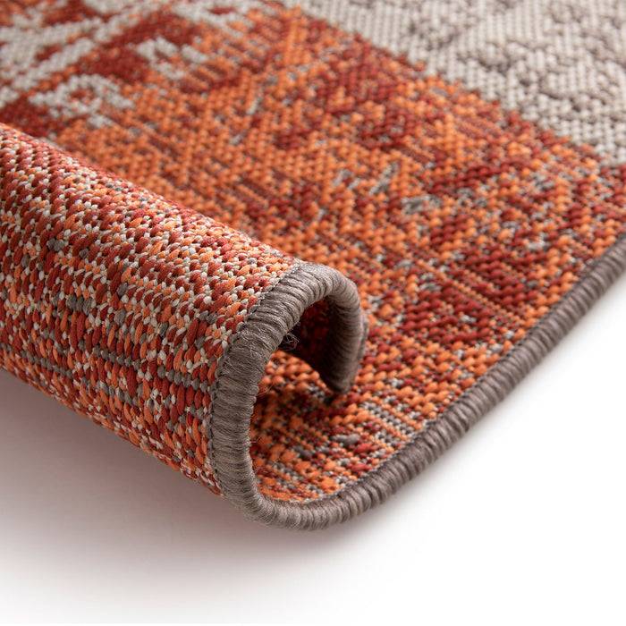 KARAT Outdoorteppich Cotton - Für den Innen- und Außenbereich geeignet - Rot - 80 x 150 cm-1