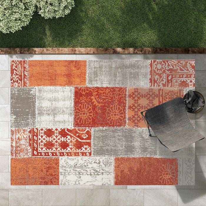 KARAT Outdoorteppich Cotton - Für den Innen- und Außenbereich geeignet - Rot - 80 x 150 cm-3