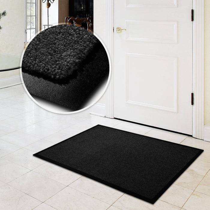 FLOORDIREKT Schmutzfangmatte Monochrom - Antistatisch & Rutschfest - Schwarz - 90 x 120 cm-2
