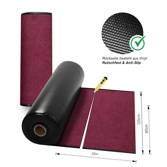 FLOORDIREKT Schmutzfangmatte Performa XXL - Hohe Absorbationsfähigkeit - 200 x 200 cm - Violett-3