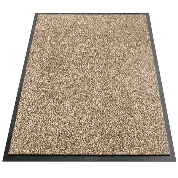 FLOORDIREKT Antistatik-Schmutzfangmatte Sky Performa - Robust & Strapazierfähig - 90 x 150 cm - Ocker-Schwarz