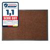 FLOORDIREKT Schmutzfangmatte Monochrom - Antistatisch & Rutschfest - Braun - 200 x 300 cm