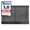 FLOORDIREKT Türmatte Power Brush - Hochwirksamer Fußabtreter - Mit robusten Power-Bürsten - Grau - 50 x 80 cm