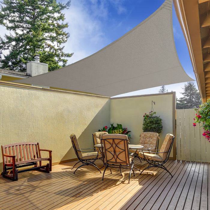 CASA PURA Wasserabweisendes Sonnensegel - Für Garten und Balkon - Grau - 3x3 m-2