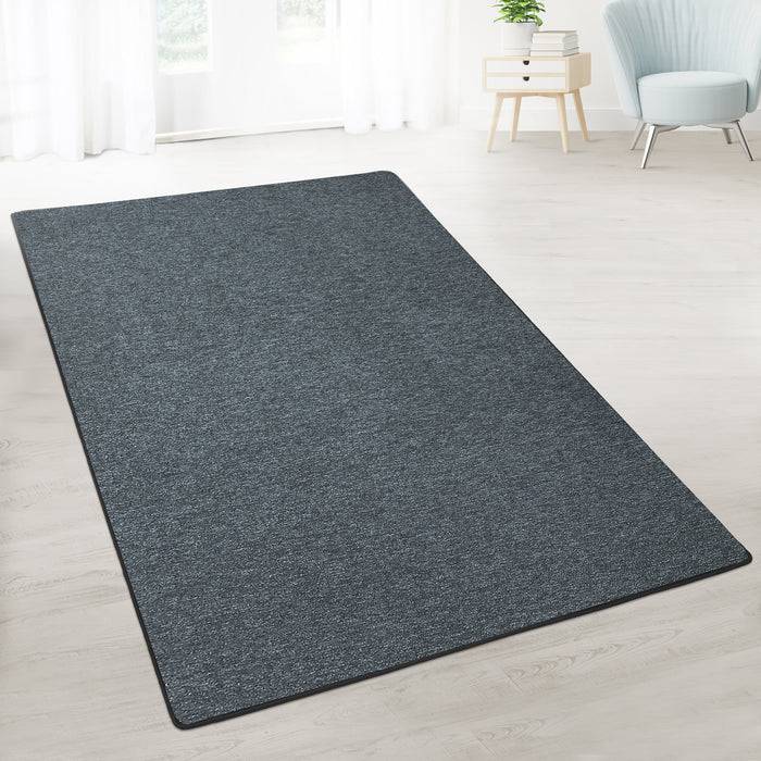 FLOORDIREKT Teppich-Läufer London - Pflegeleichter Schlingenfloor - Anthrazit - 100 x 450 cm-3