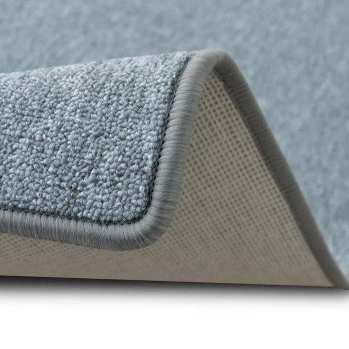 FLOORDIREKT Teppich-Läufer London - Pflegeleichter Schlingenfloor - Hellgrau - 100 x 350 cm-1