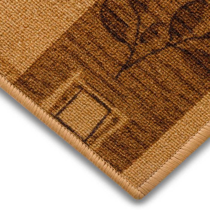 FLOORDIREKT Teppich-Läufer Akzent - Robust & Pflegeleicht - In verschiedenen Größen erhältlich - 67 x 500 cm - Beige-1