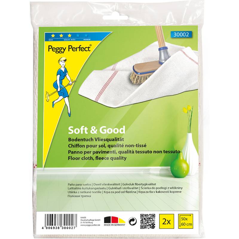 Peggy Perfect Bodentuch Vlies, 500 x 600 mm, 2er Pack-0