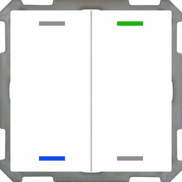 MDT technologies Taster KNX Light 63 2fach RGBW weiß