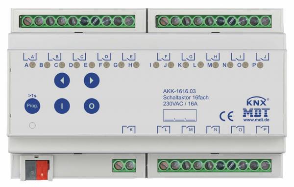 MDT technologies Schaltaktor 16-fach 8TE AKK-1616