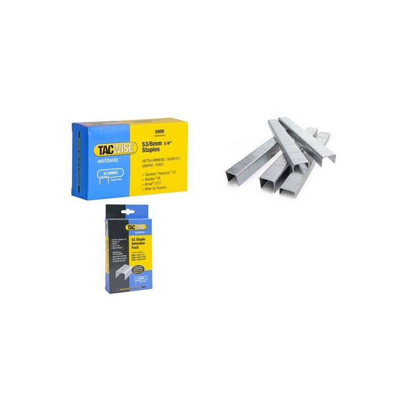 TACWISE Heftklammern 53/10 mm, verzinkt, 2.000 Stück-0