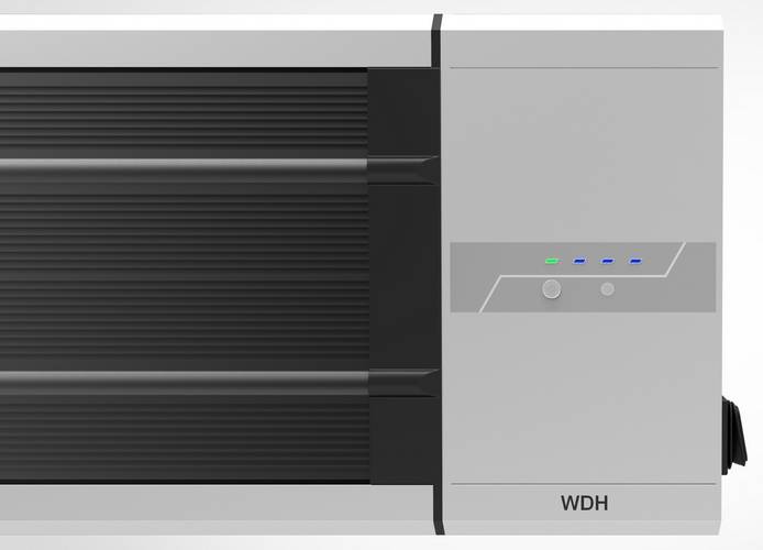 WDH Dunkel-Heizstrahler WDH-180DS - 2.400 W - Innen & Außen - Elektro Heizstrahler, E-Heizer, Heizung-2