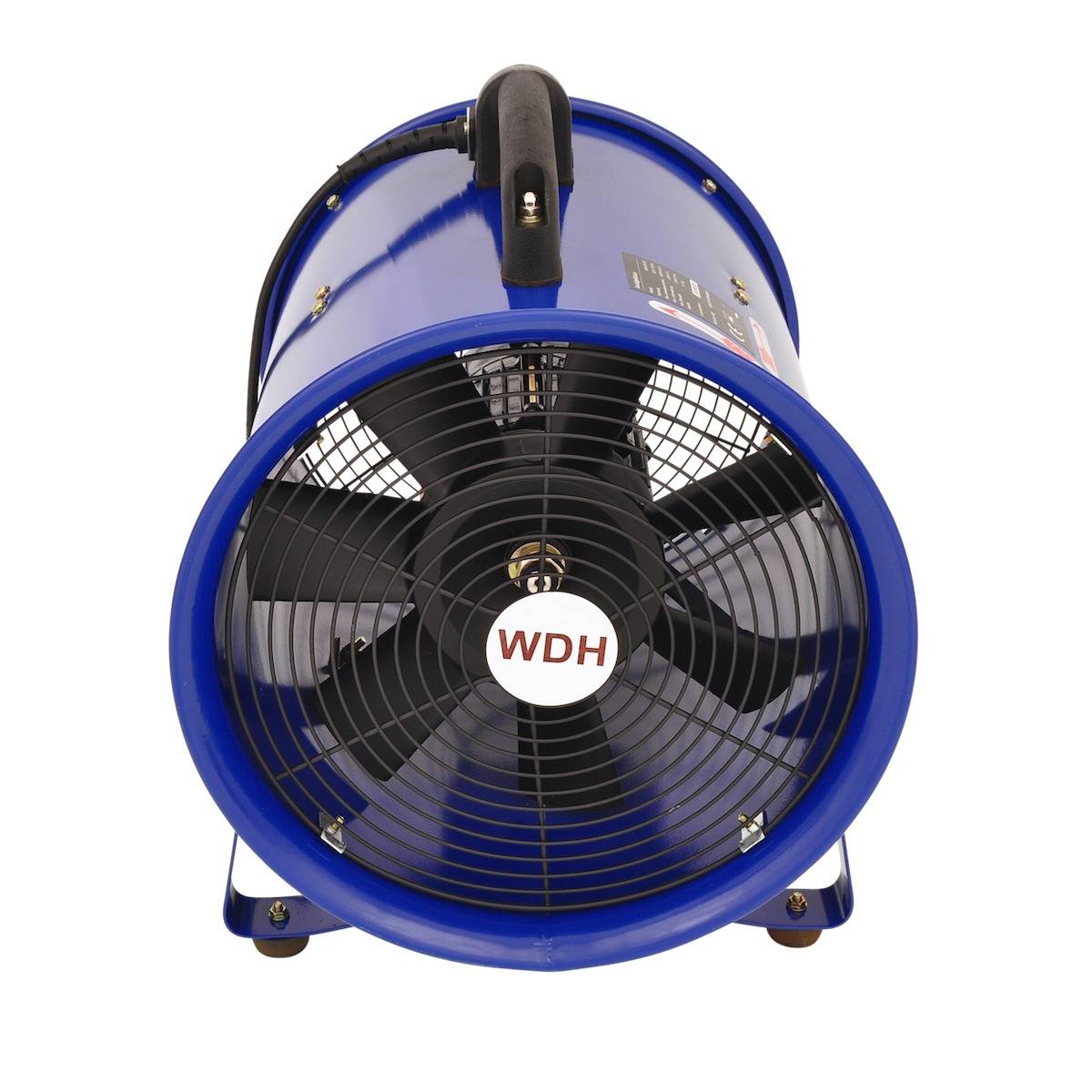 WDH Axialgebläse WDH-SHT28 - (Ø x H) 30 x 41,5 cm - Baustellen-Ventilator, Windmaschine - 2.800 m³/h Luftumwälzung-1
