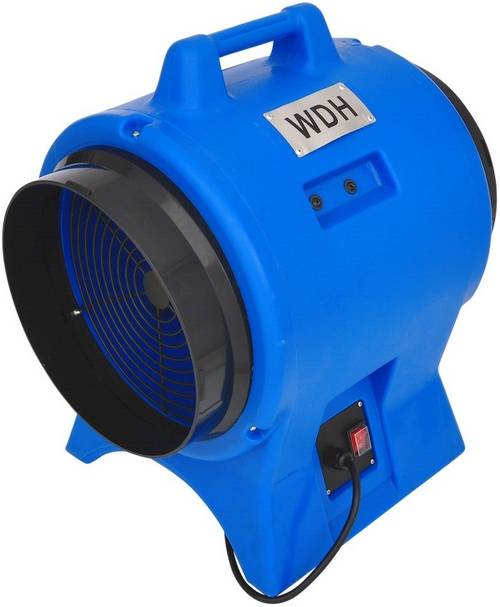 WDH Kunststoffgebläse WDH-AP11 - (Ø x H) 30 x 54 cm - Axialventilator, Rohrventilator - 2.200 m³/h Luftumwälzung-1