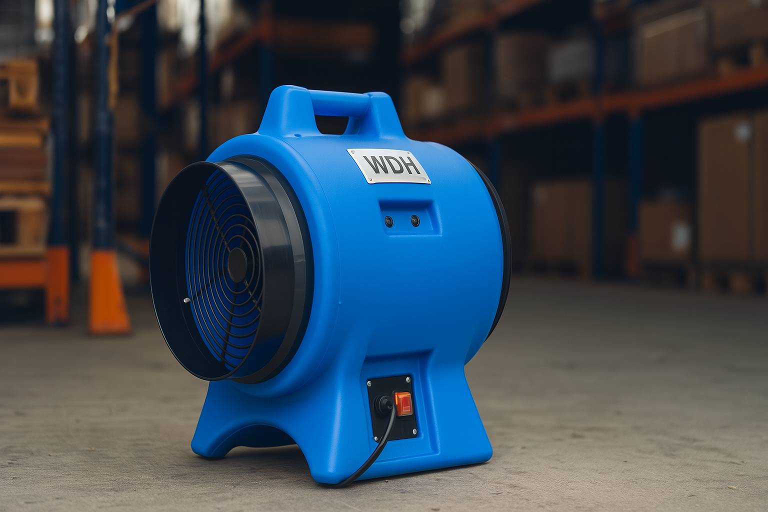 WDH Kunststoffgebläse WDH-AP11 - (Ø x H) 30 x 54 cm - Axialventilator, Rohrventilator - 2.200 m³/h Luftumwälzung-3