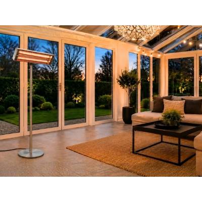 WDH Stand-Heizstrahler WDH-240GT - 2.4000 W - Outdoor & Indoor - Terrassenstrahler, Balkonheizer, Heizpilz-0