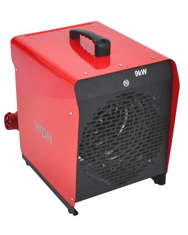 WDH Heizgebläse WDH-BGP09 (9kW) - Profi-Heizstrahler, Bautrockner - 75m² - H 43 x B 30 x T 39 cm