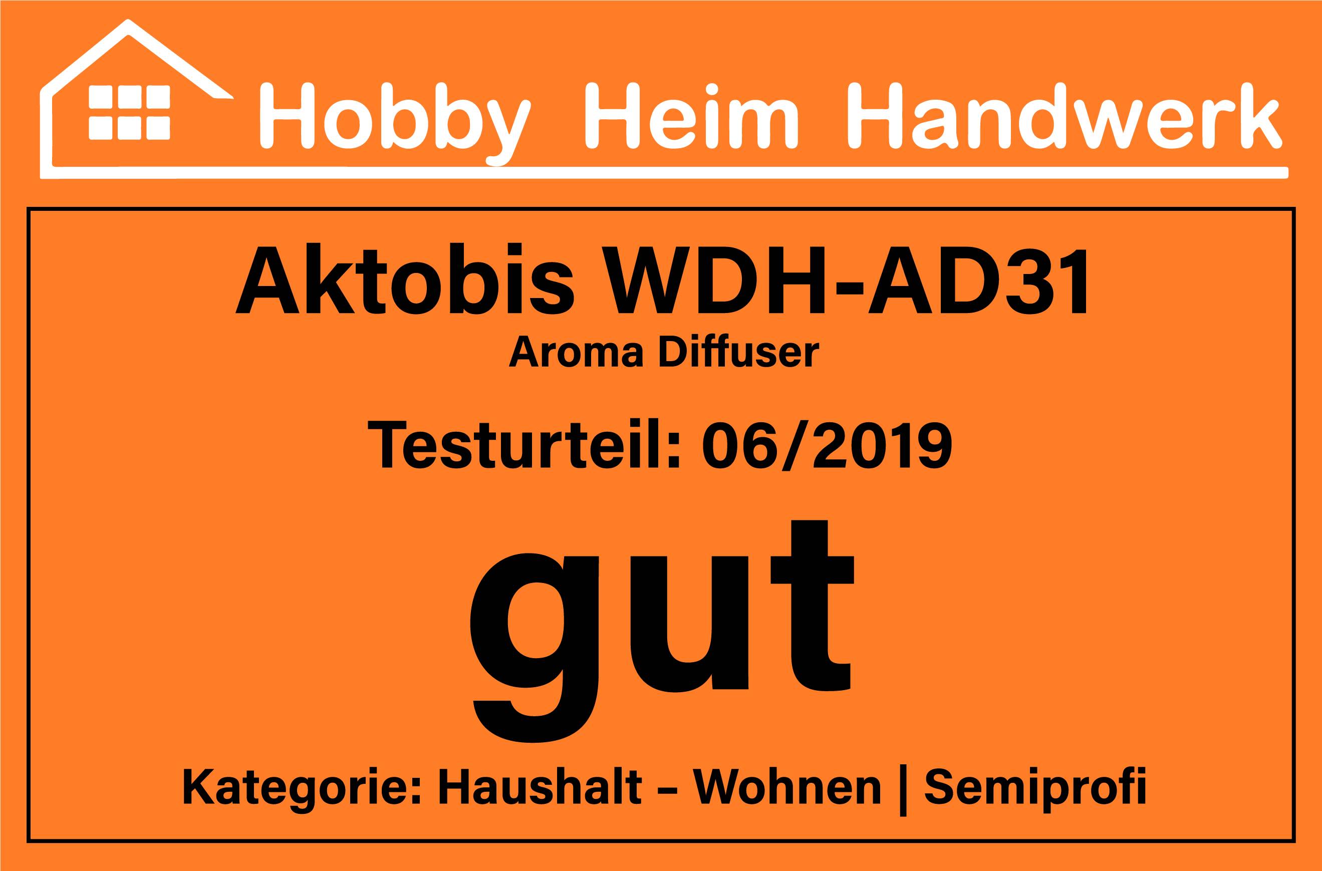 Preisbild für WDH Aroma Diffuser WDH-AD31 - 20m² - Ultraschall-Hochfrequenz-Oszillation - 12W - leiser Betrieb - für Schlafzimmer,Büro