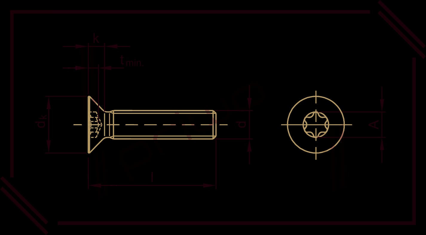 ISO14581 M2x8 Senkkopfschraube mit Innensechsrund Material: A2 - blank (100 Stk.)-0