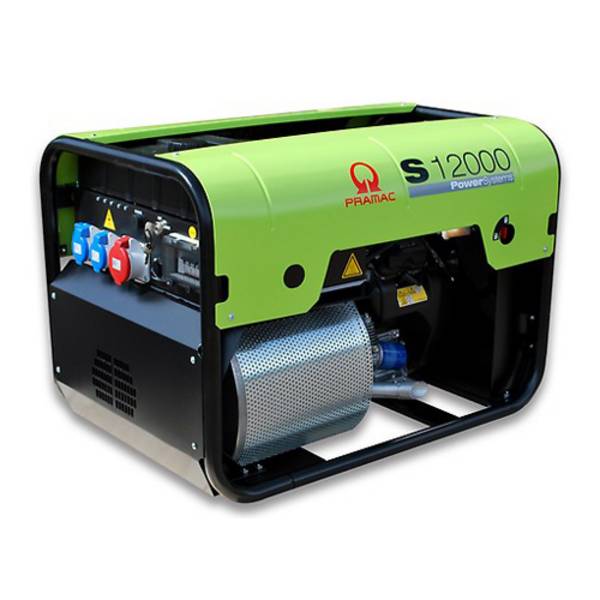 PRAMAC S12000 - Benzin Stromerzeuger (400V/230V | 688 cm³ Hubraum | 3 Phasen | 50 Hz | IP23 | IPP | E-Start)