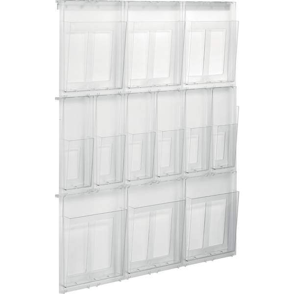 helit Wanddisplay "the placativ", 6x DIN A4 + 6x 1/3 DIN A4