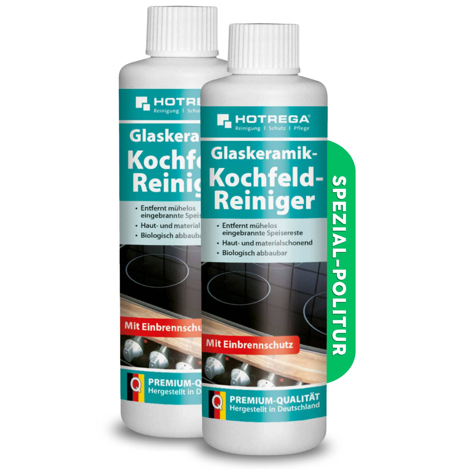 HOTREGA Glaskeramik Kochfeld Reiniger 250ml Set - Menge:2-0