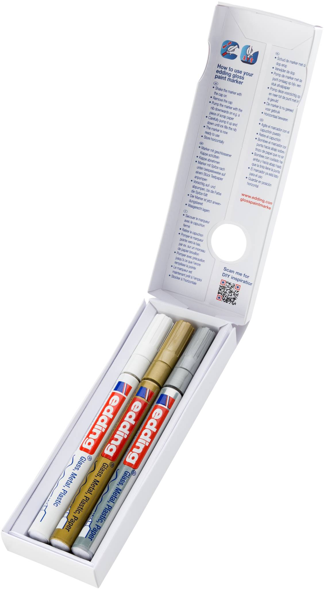 edding 780 Glanzlackmarker 3er-Set sortiert metallic-0