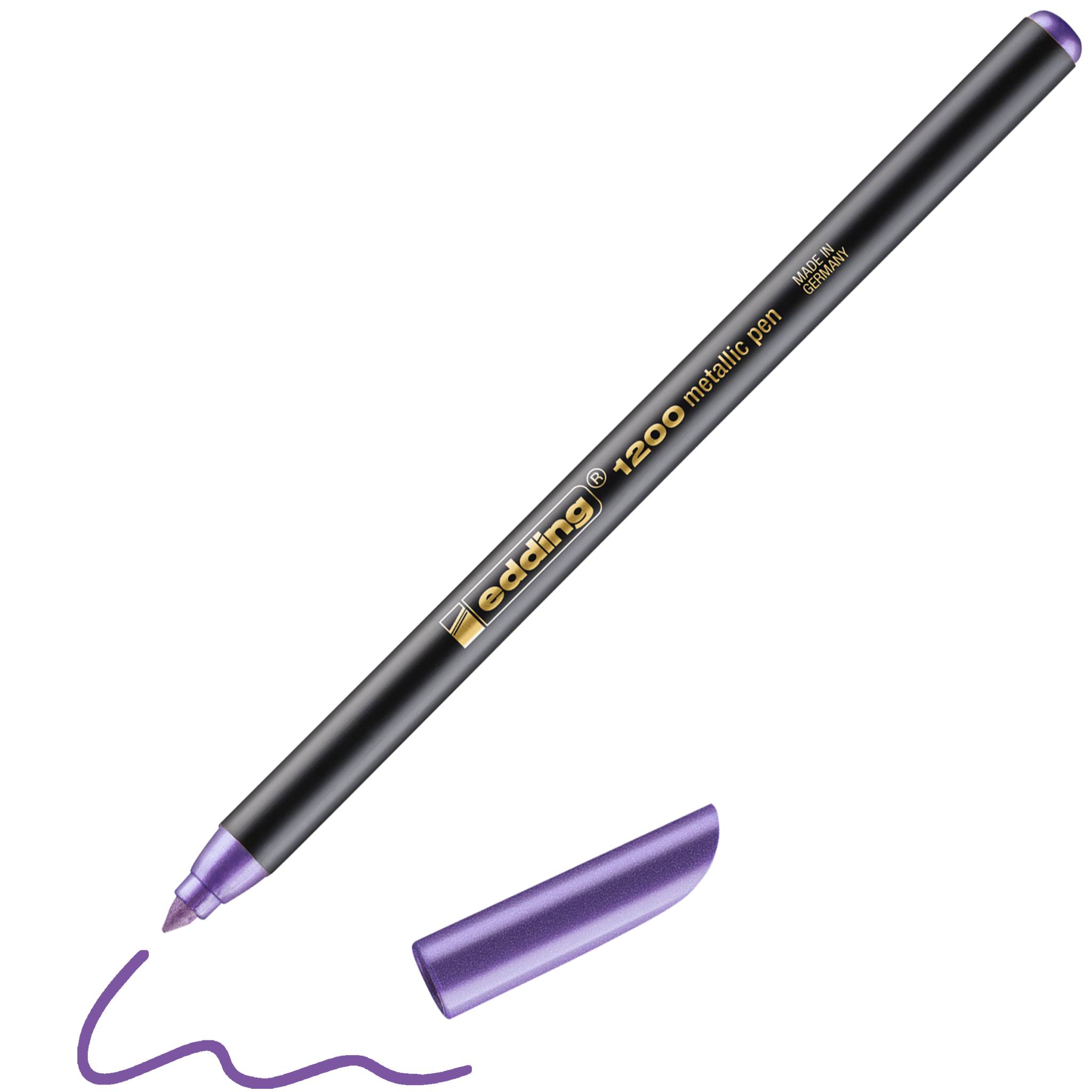 edding 1200 metallic Fasermaler violett-metallic