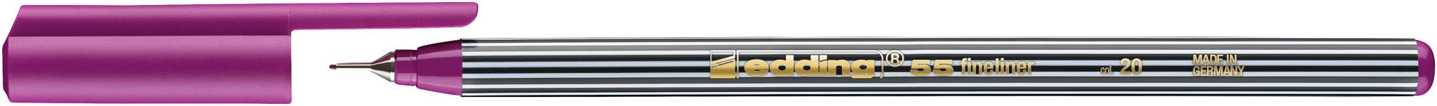 edding 55 Fineliner rotviolett-1