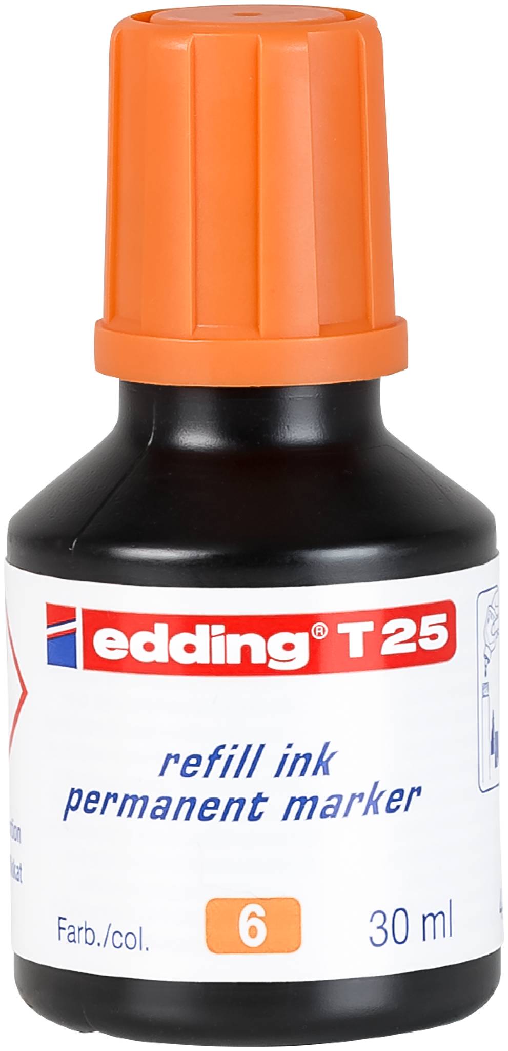 edding T 25 Nachfülltinte Permanentmarker orange-0