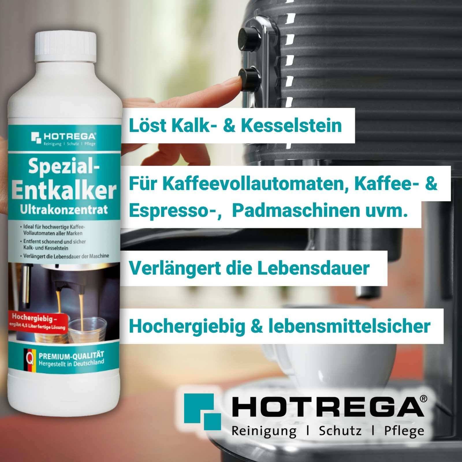 HOTREGA Spezial Entkalker Ultrakonzentrat Sets - Menge:4-3