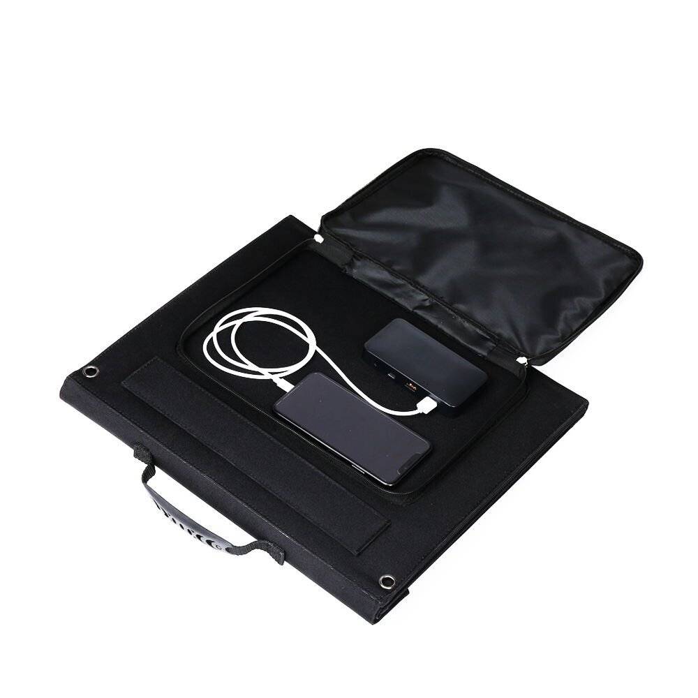 Faltbares Solarpanel 80W - Monokristalline Powerstation mit USB - Hocheffizient & tragbar-1