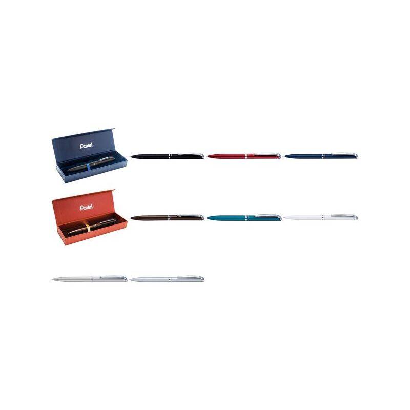 Pentel EnerGel Gel-Tintenroller Hi-Class, rot-0