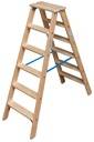 STABILO Doppelleiter Holz 2x6 Stu.-0