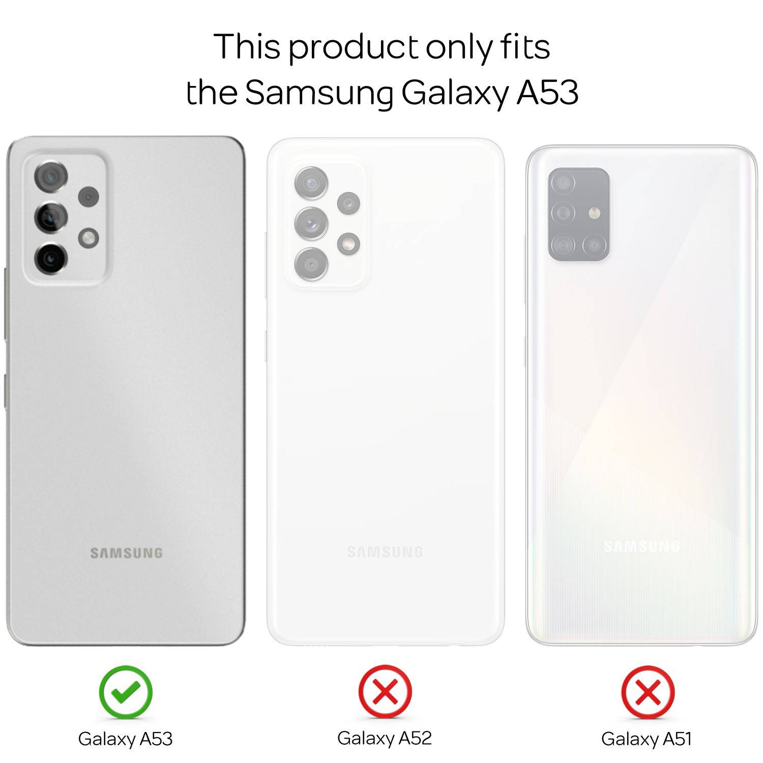 Klare Neon Silikonhülle für Samsung Galaxy A53, Handy Hülle Schutz TPU Case Orange-3