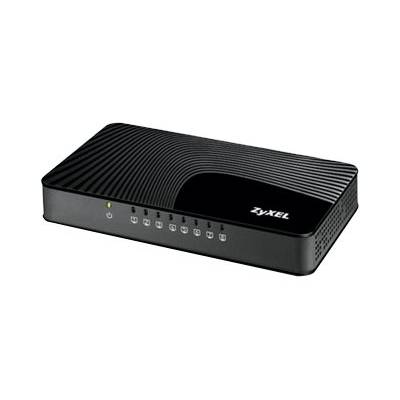 Zyxel GS-108S - Switch - unmanaged - 8 x 10/100/1000 - Desktop