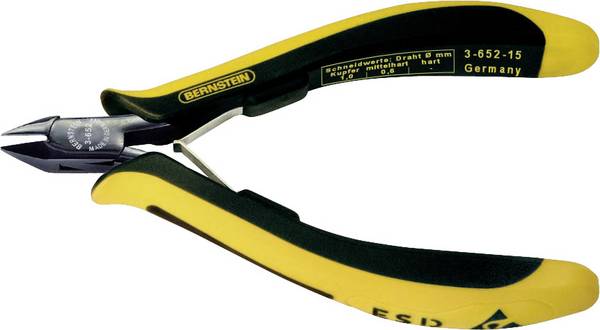BERNSTEIN Tools for Electronics EUROline-Conductive 3-652-15 ESD Seitenschneider mit Facette 120 mm