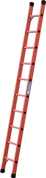 Anlegeleiter 10 Sprossen GFK Leiterlänge 2990mm Arbeits-H.b.ca.3850mm-0