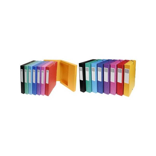 EXACOMPTA Archivbox EXABOX, Manila-Karton, 40 mm, sortiert