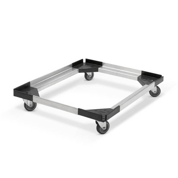 ETERNASOLID Rollenuntergestell GN aus Aluminium/ABS-Kunststoff für EPP Thermoboxen Toplader