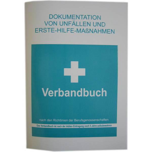Leina Verbandbuch, DIN A5, Farbe: weiß/grün