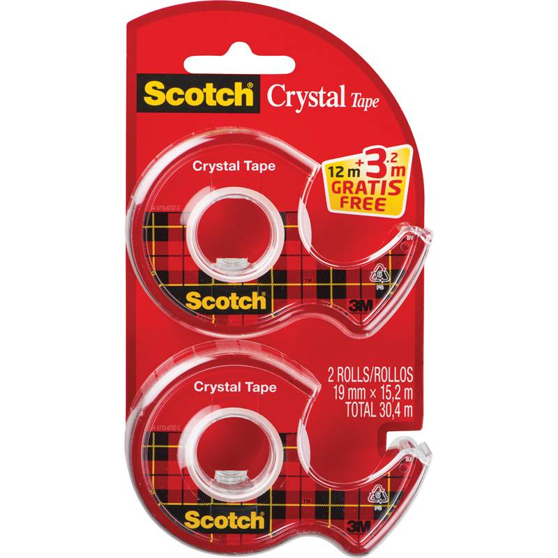 Scotch Handabroller Crystal, transparent, Vorteilspack (9006142)-0