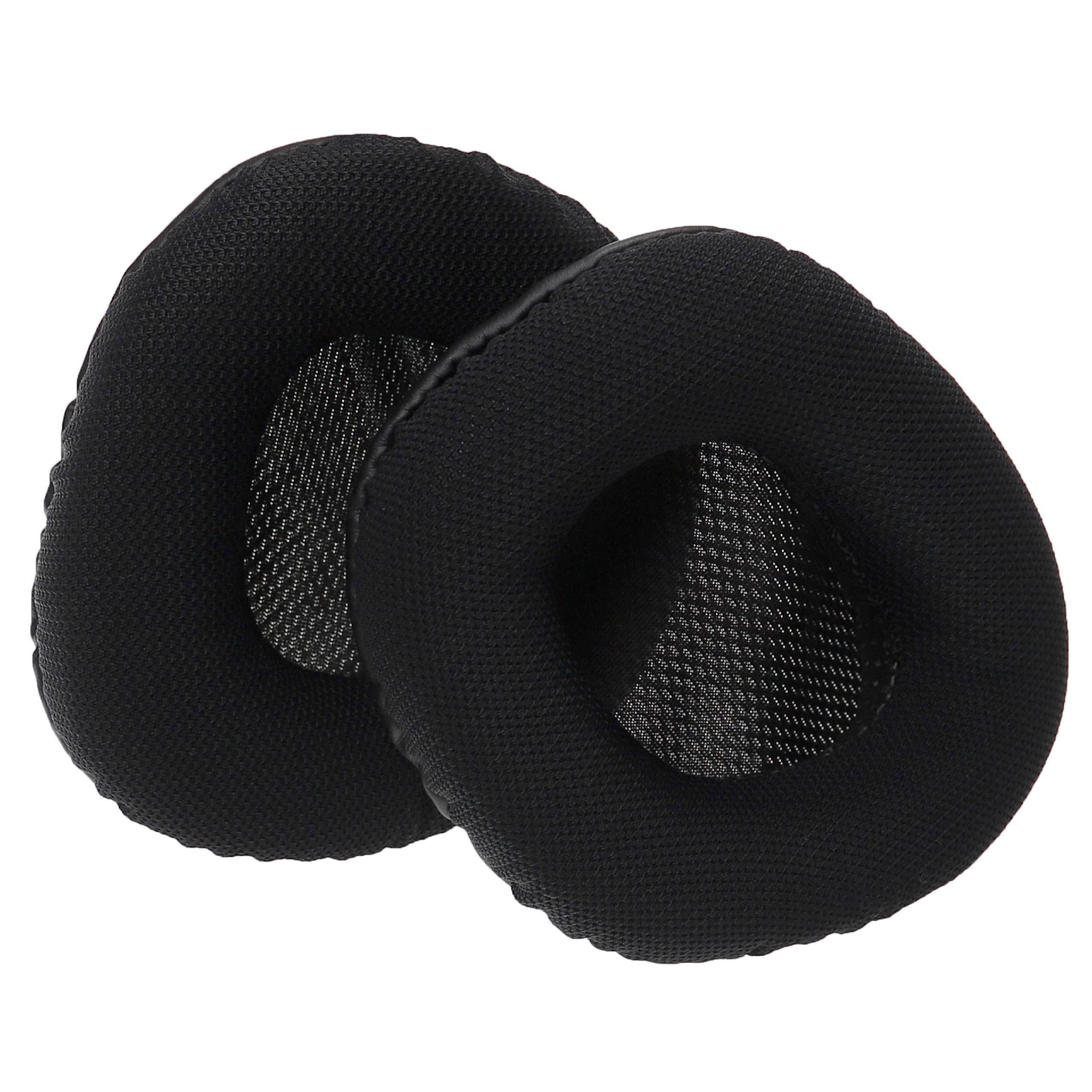 vhbw Ohrpolster kompatibel mit Corsair Void PRO RGB Kopfhörer Headset | Kunststoff Schwarz-0