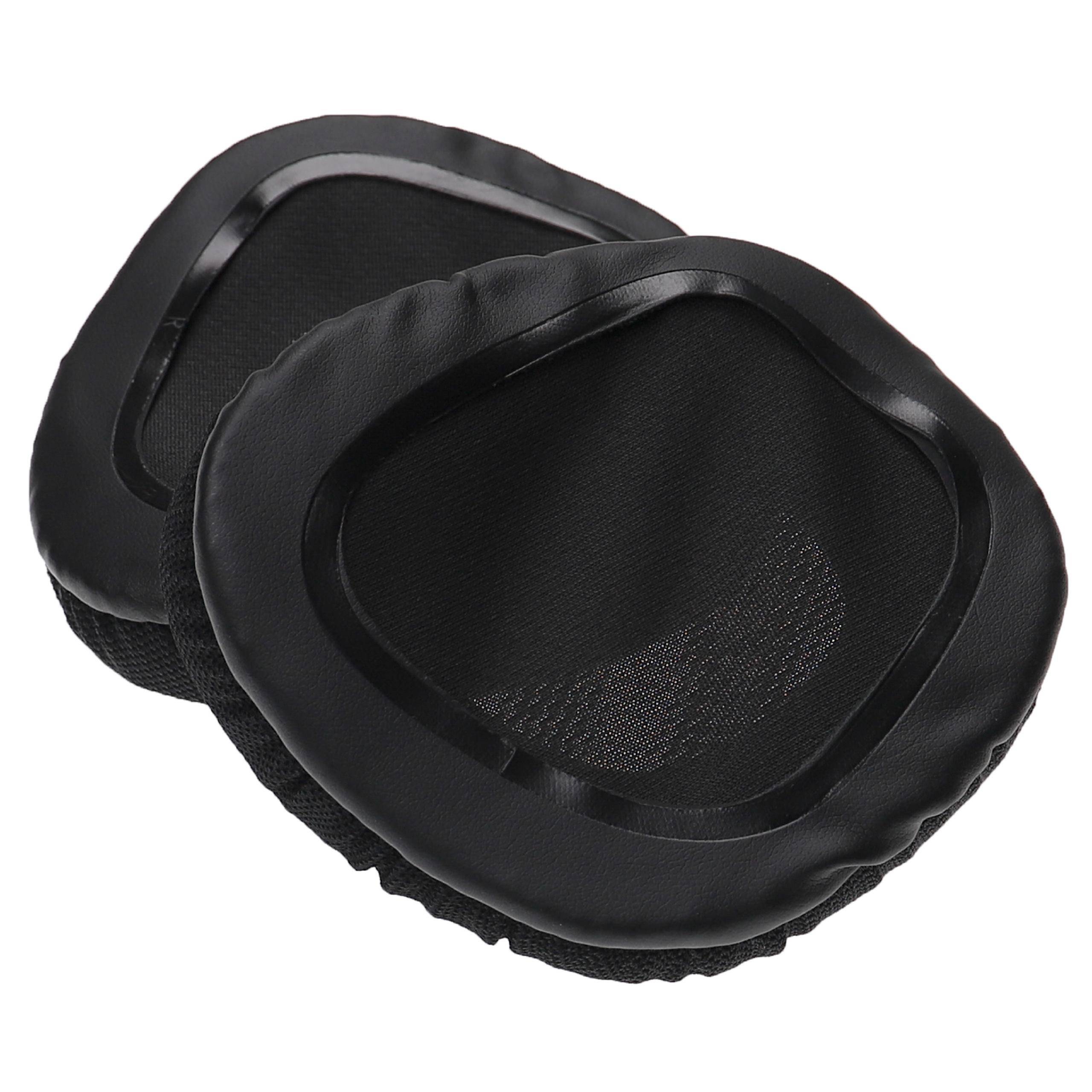 vhbw Ohrpolster kompatibel mit Corsair Void PRO RGB Kopfhörer Headset | Kunststoff Schwarz-4
