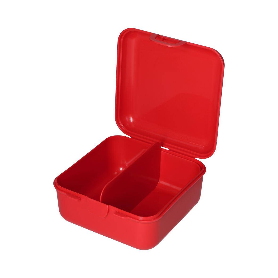 Vorratsdose "Cube" deluxe, mit Trennschale, standard-rot-4