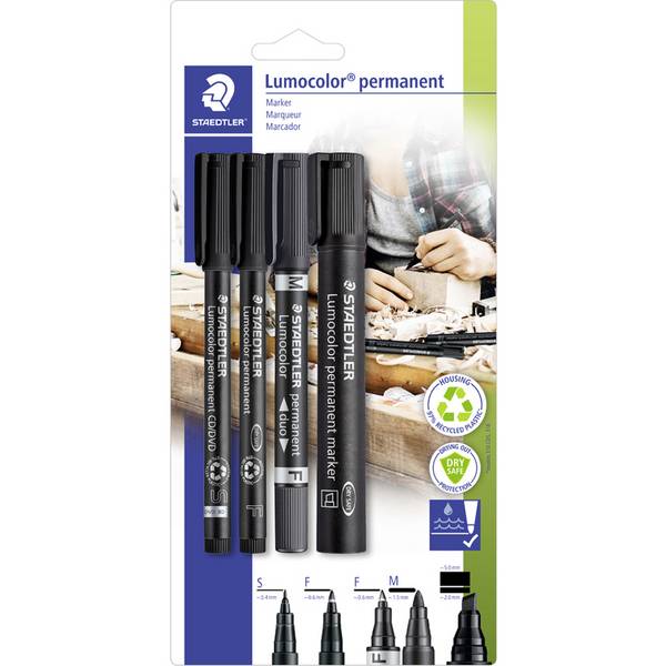 Staedtler 60 BK, Schwarz, Schwarz, 4 Stück(e)