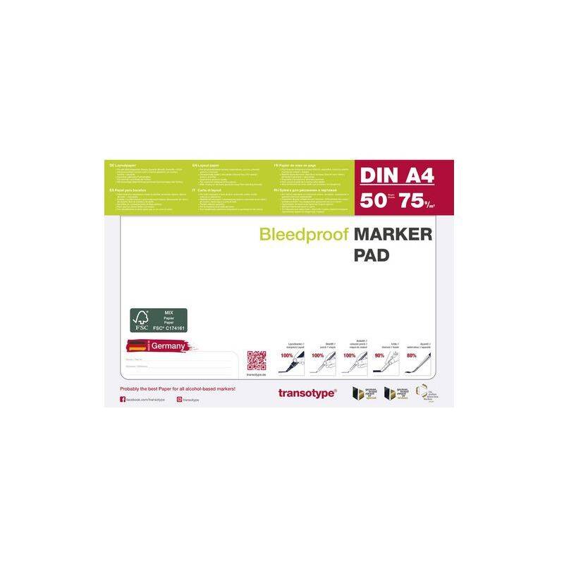 transotype Markerblock DIN A3, 75 g/qm, 50 Blatt-0