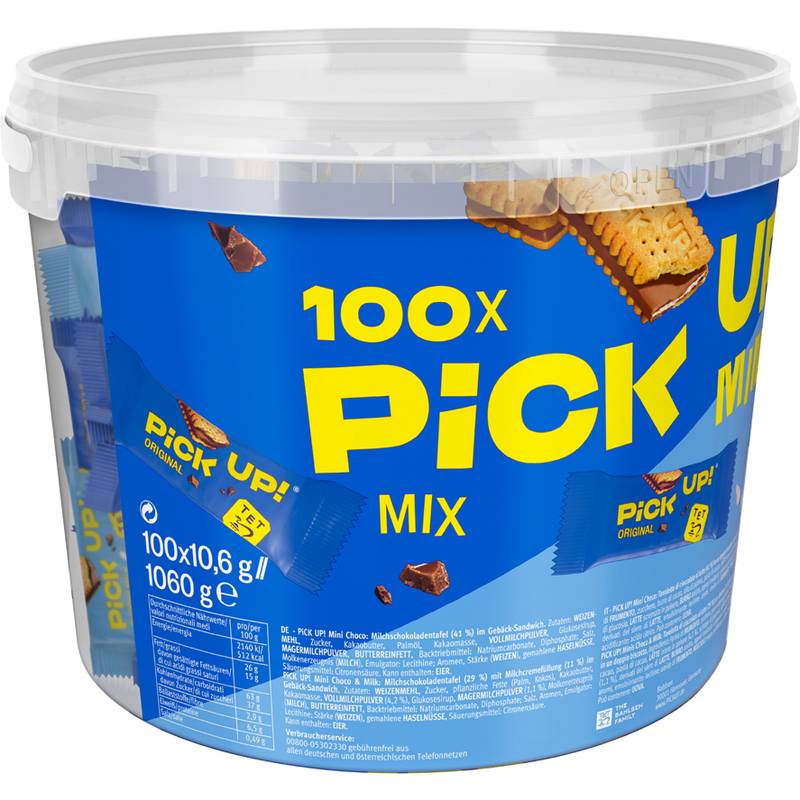 PiCK UP! Keksriegel minis Mix sortiert 100St. 40570-0