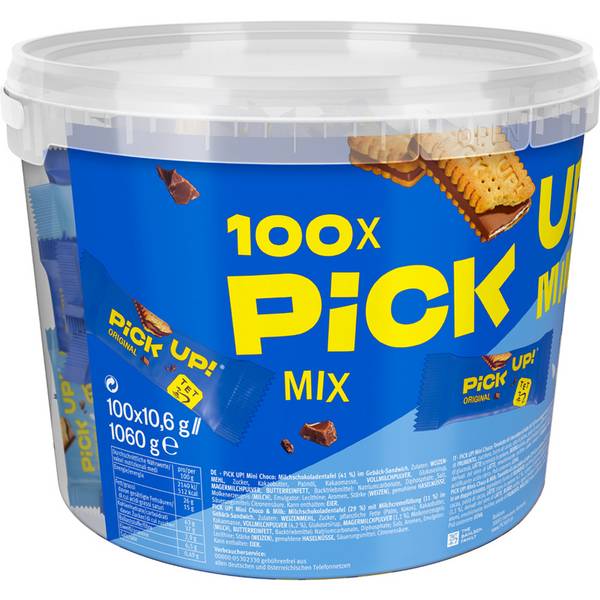 PiCK UP! Keksriegel minis Mix sortiert 100St. 40570