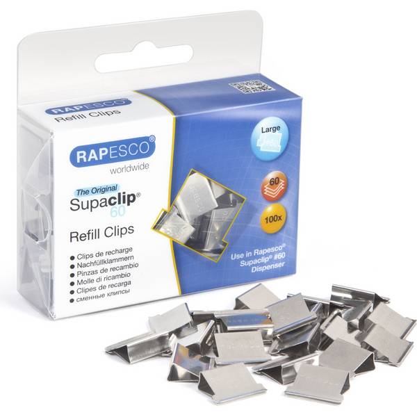 RAPESCO Dokumentenclip-Spender Supaclip 60, transparent